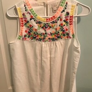 White shirt with embroidery